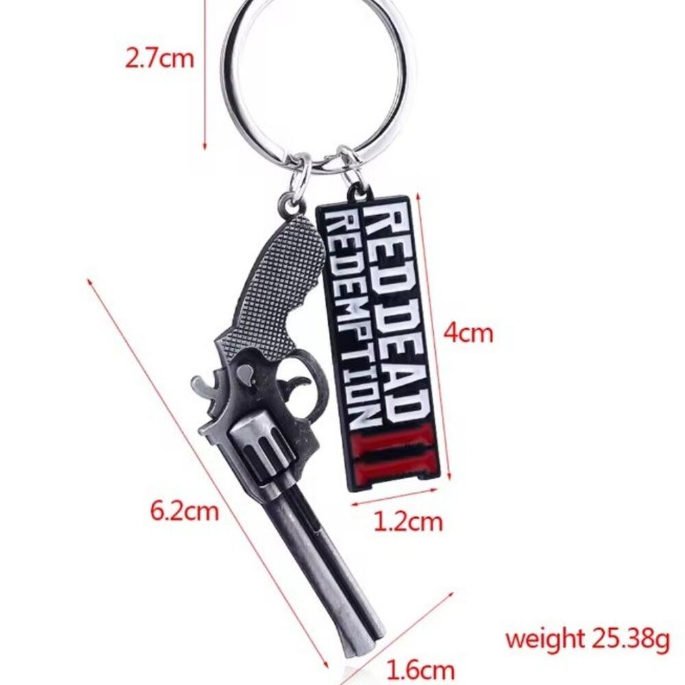 Red Dead Redemption 2 Keychain Gamer Christmas Birthday Halloween Cosplay Gift
